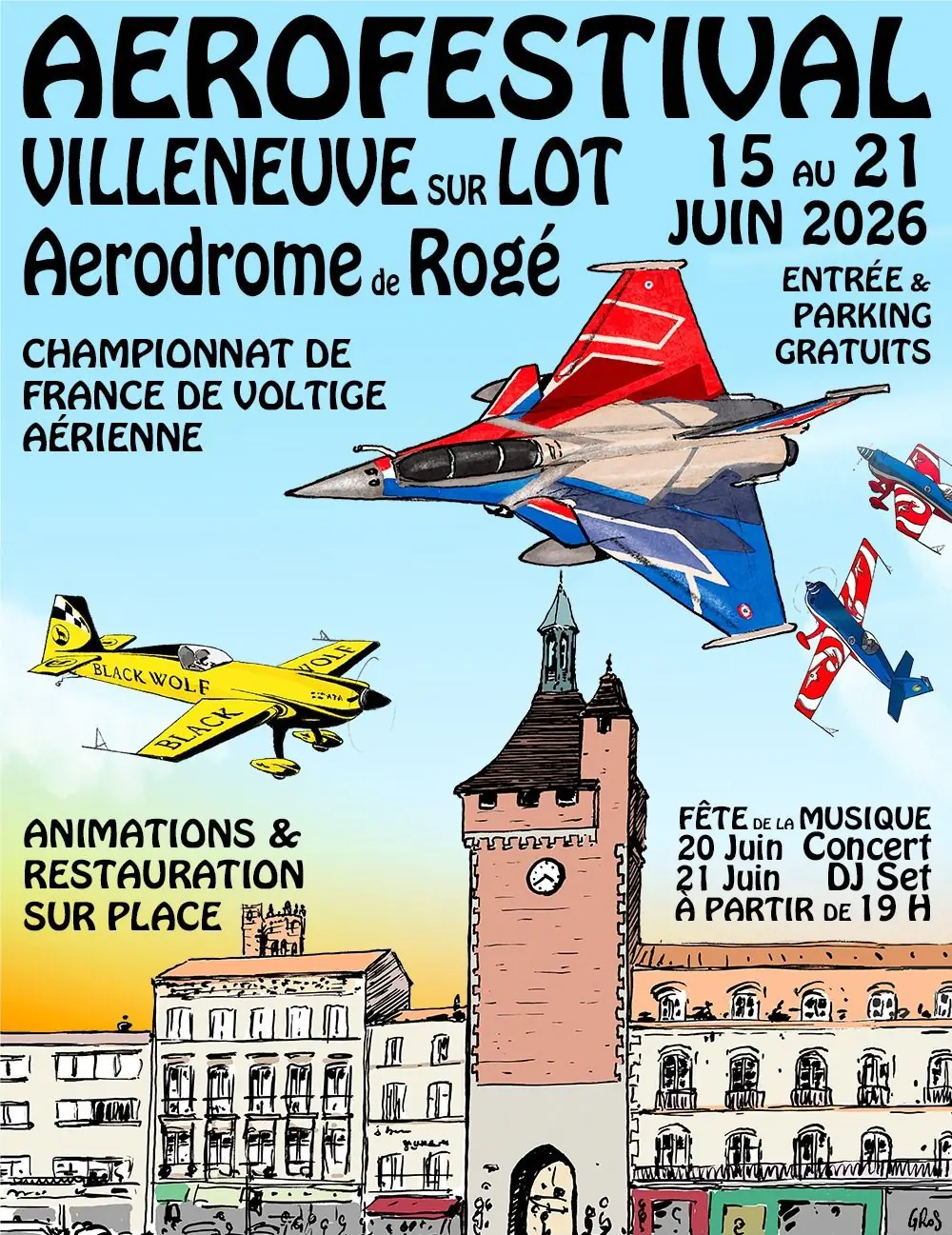 Affiche officielle de l'Aérofestival